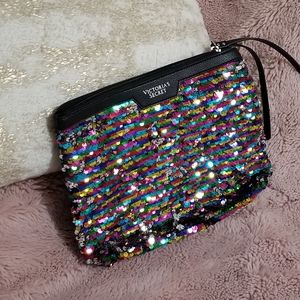 Victoria Secret Sequin Makeup Bag